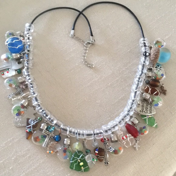 Sea Glass Treasure Necklace Handcrafted - Picture 4 of 4